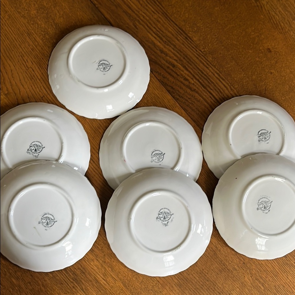 7 VINTAGE BLUE RIDGE DESSERT/SAUCE BOWLS - Picture 9 of 16